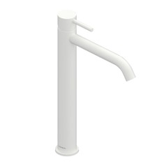 Immagine di Flaminia LOOK miscelatore monocomando H.33 cm, per lavabo, senza scarico, colore bianco latte finitura opaco LQ3055LAT