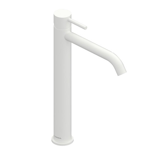 Immagine di Flaminia LOOK miscelatore monocomando H.33 cm, per lavabo, senza scarico, colore bianco latte finitura opaco LQ3055LAT