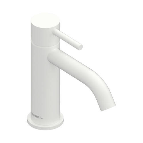 Immagine di Flaminia LOOK miscelatore monocomando H.16 cm, per lavabo, senza scarico, colore bianco latte finitura opaco LQ3050LAT
