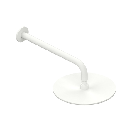 Immagine di Flaminia LOOK soffione rotondo Ø 25 cm, con braccio a parete, colore bianco latte finitura opaco LQ2084LAT
