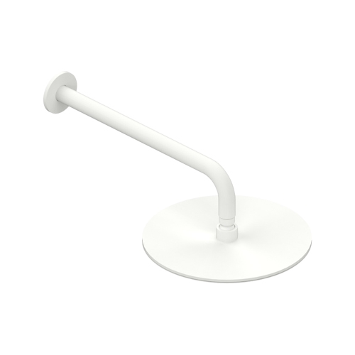 Immagine di Flaminia LOOK soffione rotondo Ø 25 cm, con braccio a parete, colore bianco latte finitura opaco LQ2084LAT