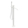 Flaminia LOOK miscelatore monocomando free standing per vasca, con deviatore, supporto e doccetta e flessibile, corpo incasso incluso, colore bianco latte finitura opaco LQ2580LAT