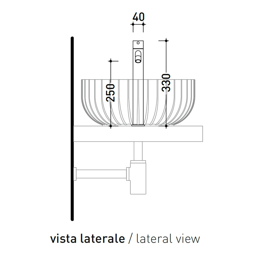 Immagine di Flaminia LOOK miscelatore monocomando H.33 cm, per lavabo, senza scarico, colore bianco latte finitura opaco LQ3055LAT