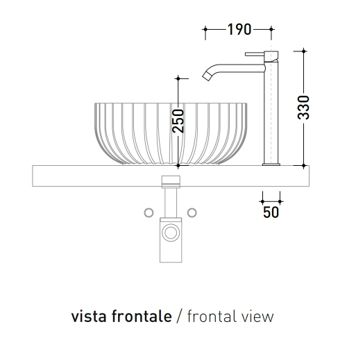 Immagine di Flaminia LOOK miscelatore monocomando H.33 cm, per lavabo, senza scarico, colore bianco latte finitura opaco LQ3055LAT