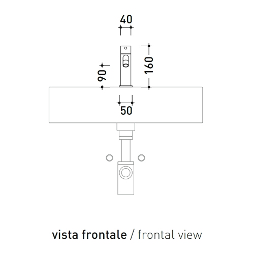 Immagine di Flaminia LOOK miscelatore monocomando H.16 cm, per lavabo, senza scarico, colore bianco latte finitura opaco LQ3050LAT