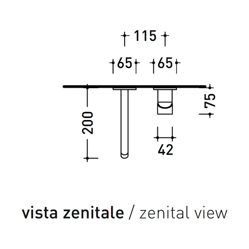 Immagine di Flaminia LOOK miscelatore monocomando P.20 cm, da incasso, per lavabo, senza scarico, corpo incasso incluso, colore bianco latte finitura opaco LQ3059LAT