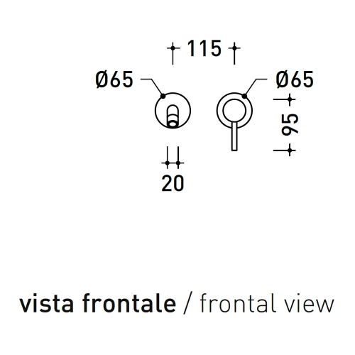 Immagine di Flaminia LOOK miscelatore monocomando P.20 cm, da incasso, per lavabo, senza scarico, corpo incasso incluso, colore bianco latte finitura opaco LQ3059LAT