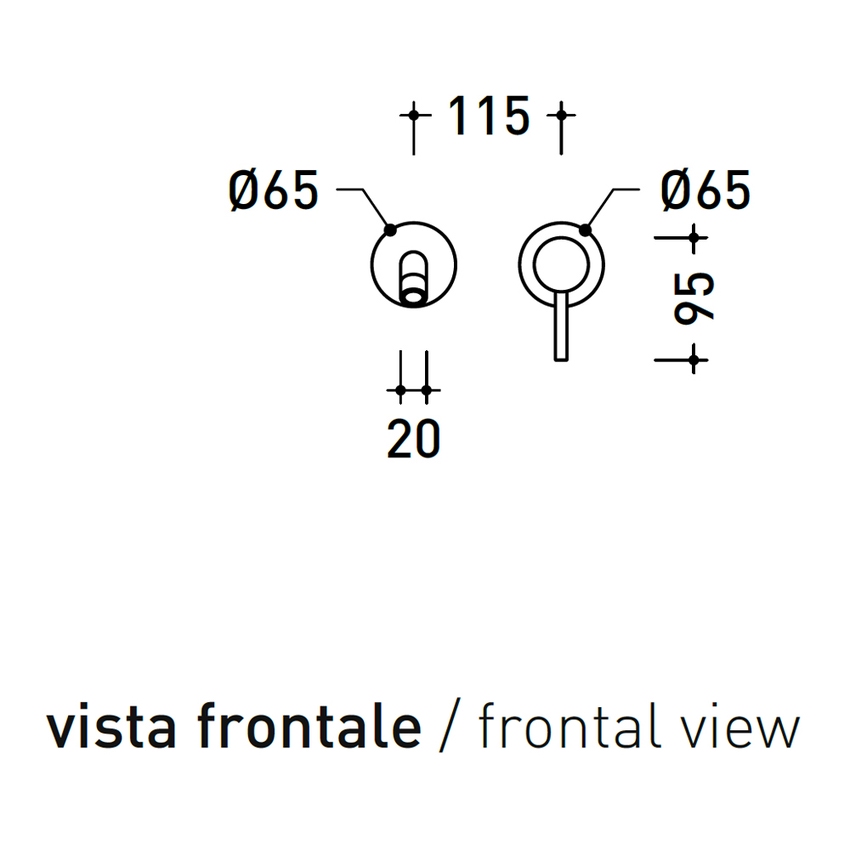 Immagine di Flaminia LOOK miscelatore monocomando P.20 cm, da incasso, per lavabo, senza scarico, corpo incasso incluso, colore bianco latte finitura opaco LQ3059LAT
