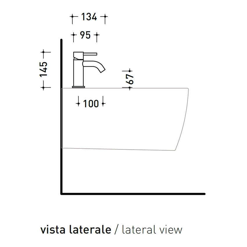Immagine di Flaminia LOOK miscelatore monocomando, per bidet, senza scarico, colore bianco latte finitura opaco LQ4070LAT