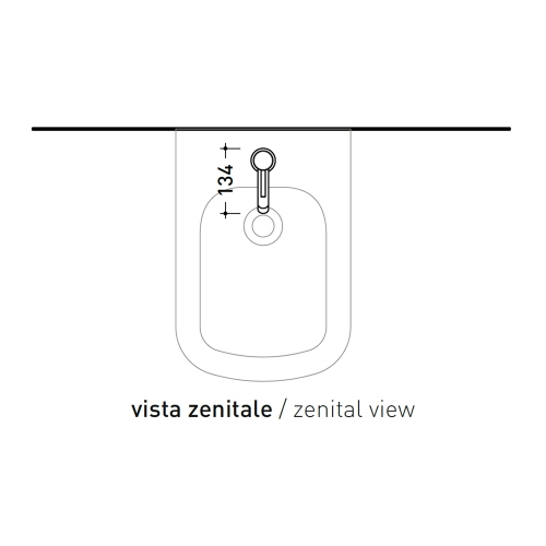 Immagine di Flaminia LOOK miscelatore monocomando, per bidet, senza scarico, colore bianco latte finitura opaco LQ4070LAT