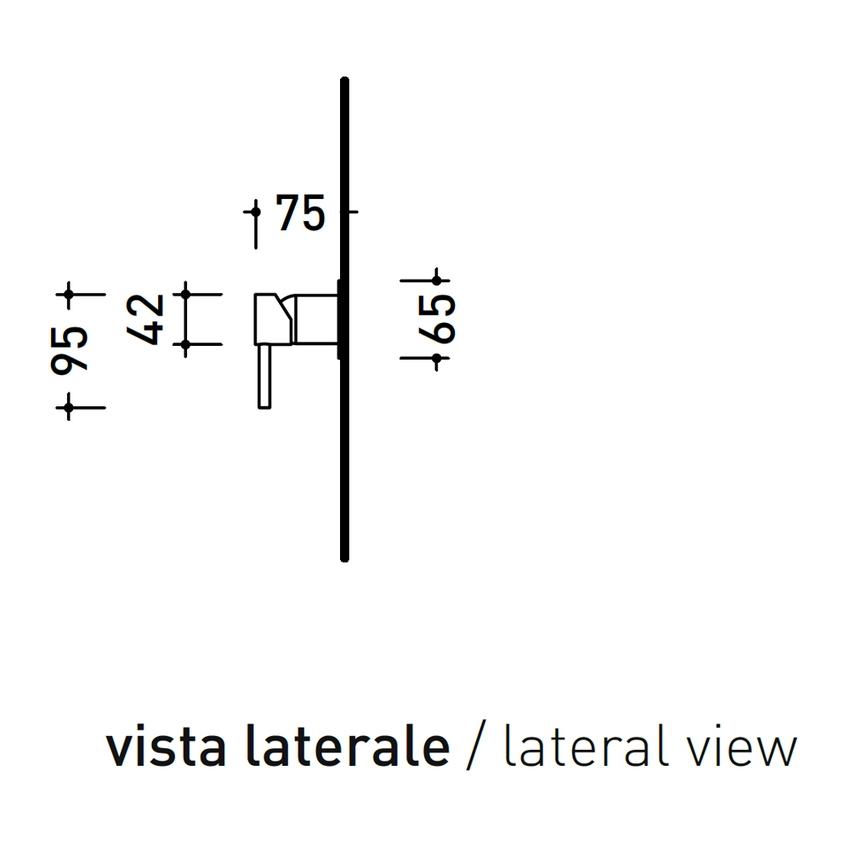 Immagine di Flaminia LOOK miscelatore monocomando per doccia, corpo incasso incluso, finitura bianco latte finitura opaco LQ2560LAT