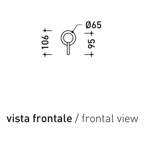 Immagine di Flaminia LOOK miscelatore monocomando per doccia, corpo incasso incluso, finitura bianco latte finitura opaco LQ2560LAT