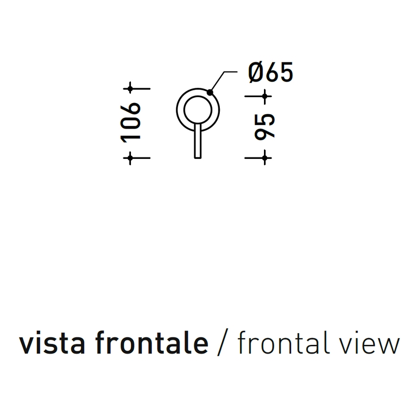 Immagine di Flaminia LOOK miscelatore monocomando per doccia, corpo incasso incluso, finitura bianco latte finitura opaco LQ2560LAT