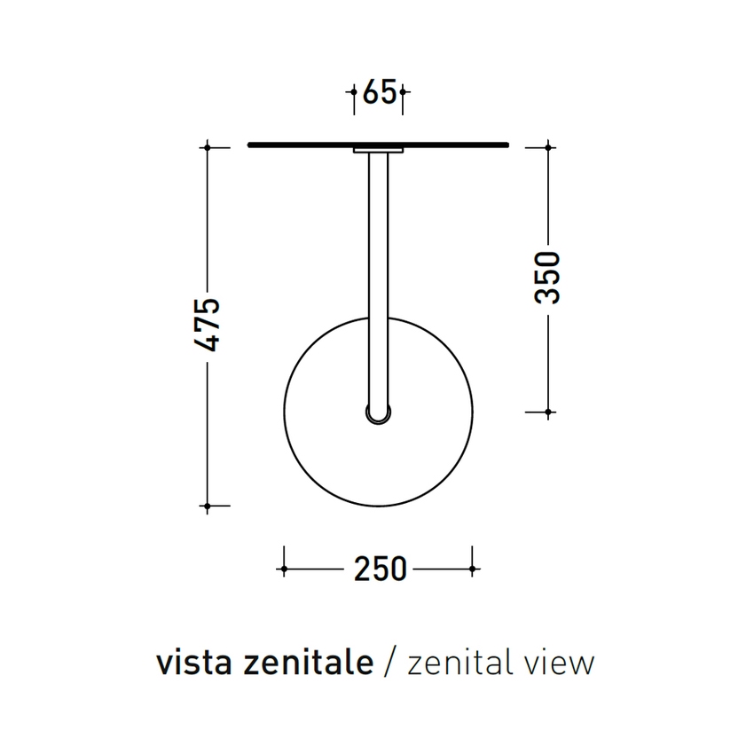 Immagine di Flaminia LOOK soffione rotondo Ø 25 cm, con braccio a parete, colore bianco latte finitura opaco LQ2084LAT