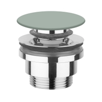 Immagine di Flaminia piletta Stop & Go per lavabi e bidet, con coperchio in ceramica, colore verde giada finitura lucido PLCEVG