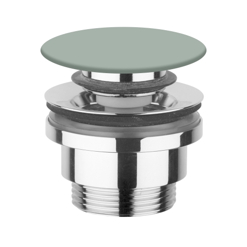 Immagine di Flaminia piletta Stop & Go per lavabi e bidet, con coperchio in ceramica, colore verde giada finitura lucido PLCEVG