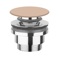 Immagine di Flaminia piletta Stop & Go per lavabi e bidet, con coperchio in ceramica, colore avana finitura lucido PLCEAV