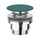 Flaminia piletta Stop & Go per lavabi e bidet, con coperchio in ceramica, colore smeraldo finitura lucido PLCESME