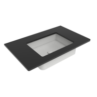 Immagine di Flaminia MINIWASH 48 lavabo 48 cm sottopiano, senza troppopieno, smaltato esternamente, colore bianco latte finitura opaco MW48SPLAT