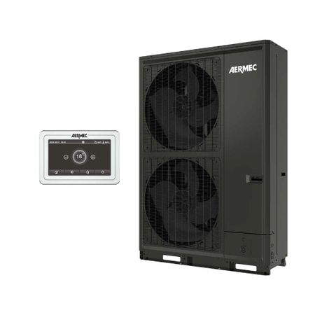 Immagine di Aermec HMI R32 Pompa di calore reversibile Inverter condensata ad aria 26 kW trifase HMI260T