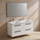 Ideal Standard I.LIFE B set L.120 cm con mobile sottolavabo, colore bianco finitura opaco, lavabo colore bianco finitura lucido, specchio rettangolare T5278DU+T460201
