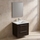 Ideal Standard I.LIFE B set L.60 cm con mobile sottolavabo, finitura quercia scura, lavabo, colore bianco finitura lucido, specchio rettangolare T5270NW+T460501