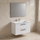 Ideal Standard I.LIFE B set L.100 cm con mobile sottolavabo, colore bianco finitura opaco, lavabo, colore bianco finitura lucido, specchio rettangolare T5276DU+T460301