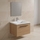 Ideal Standard I.LIFE B set L.60 cm con mobile sottolavabo, finitura quercia chiara, lavabo, colore bianco finitura lucido, specchio rettangolare T5269NX+T460501