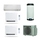 Daikin MULTI+ sistema per raffrescamento, riscaldamento e acqua calda sanitaria con serbatoio da 90 L | unità esterna 5.2 kW | unità interne split 9000 e pavimento 9000+9000 4MWXM52A9+EKHWET90BV3+FTXM25R+2FVXM25B