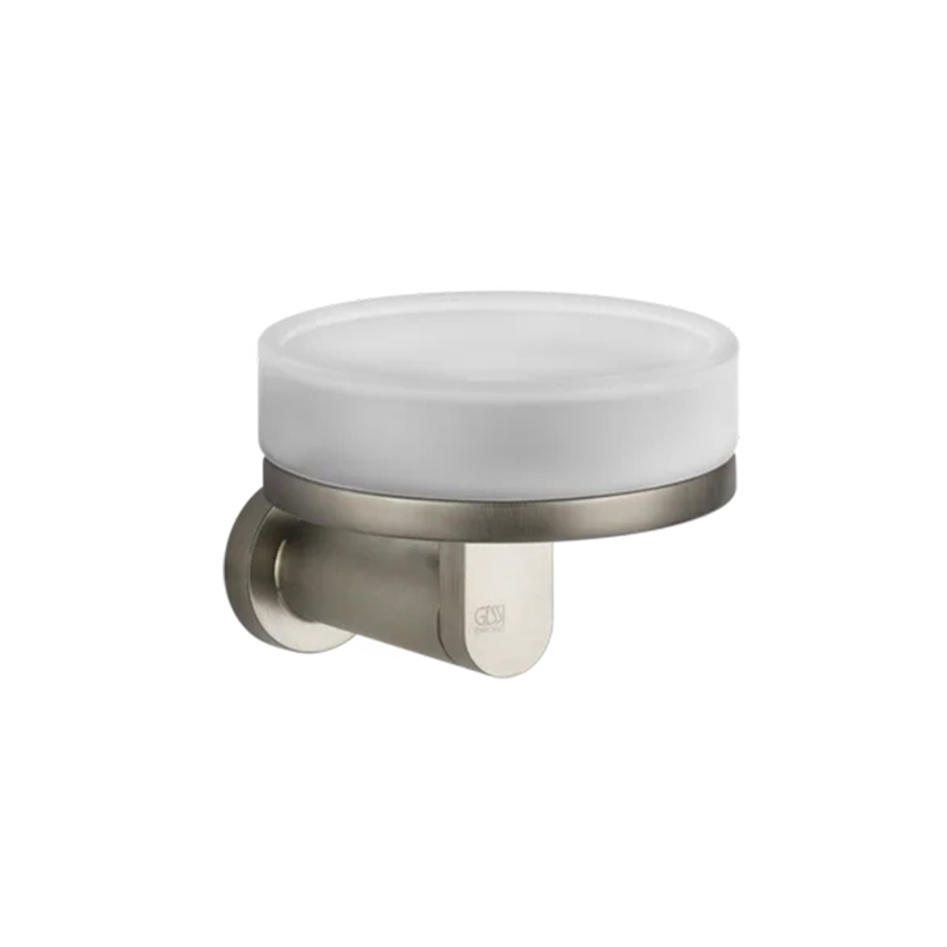 Immagine di Gessi EMPORIO ACCESSORI porta sapone a parete in vetro satinato, finitura finox brushed nickel 38803#149