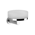Immagine di Gessi EMPORIO ACCESSORI porta sapone a parete in vetro satinato, finitura cromo 38803#031