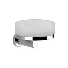 Immagine di Gessi EMPORIO ACCESSORI porta sapone a parete in vetro satinato, finitura cromo 38803#031