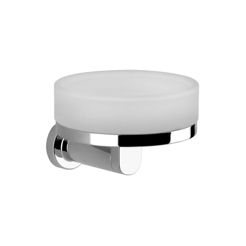 Immagine di Gessi EMPORIO ACCESSORI porta sapone a parete in vetro satinato, finitura cromo 38803#031