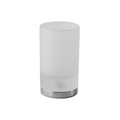 Immagine di Gessi EMPORIO ACCESSORI porta bicchiere d'appoggio in vetro satinato, finitura cromo 38833#031