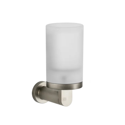Immagine di Gessi EMPORIO ACCESSORI porta bicchiere a parete, in vetro satinato, finitura finox brushed nickel 38809#149