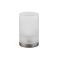 Immagine di Gessi EMPORIO ACCESSORI porta bicchiere d'appoggio in vetro satinato, finitura finox brushed nickel 38833#149