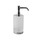 Gessi EMPORIO ACCESSORI porta dispenser d'appoggio, con bicchiere in vetro satinato, finitura cromo 38839#031