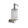 Gessi EMPORIO ACCESSORI porta dispenser a parete, con bicchiere in vetro satinato, finitura finox brushed nickel 38815#149