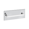 Immagine di Gessi EMPORIO ACCESSORI maniglia e portasalvietta L.30 cm per vetro, finitura cromo 38911#031