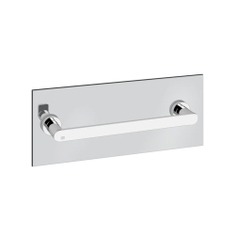 Immagine di Gessi EMPORIO ACCESSORI maniglia e portasalvietta L.30 cm per vetro, finitura cromo 38911#031