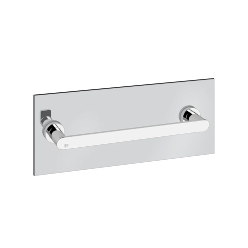 Immagine di Gessi EMPORIO ACCESSORI maniglia e portasalvietta L.30 cm per vetro, finitura cromo 38911#031