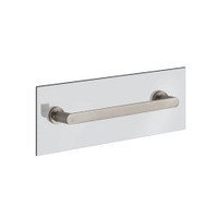 Immagine di Gessi EMPORIO ACCESSORI maniglia e portasalvietta L.30 cm per vetro, finitura finox brushed nickel 38911#149