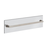 Immagine di Gessi EMPORIO ACCESSORI maniglia e portasalvietta L.60 cm per vetro, finitura finox brushed nickel 38913#149