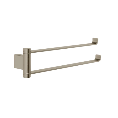 Immagine di Gessi EMPORIO ACCESSORI porta salviette doppio, orientabile, finitura finox brushed nickel 63617#149