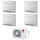 LG CONSOLE R32 Climatizzatore console da pavimento quadri split inverter bianco | unità esterna 7 kW unità interne 9000+9000+9000+9000 BTU MU4R25.U22+UQ[09|09|09|09]F.NA0