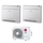 LG CONSOLE R32 Climatizzatore console da pavimento dual split inverter bianco | unità esterna 7 kW unità interne 9000+9000 BTU MU4R25.U22+UQ[09|09]F.NA0