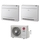 LG CONSOLE R32 Climatizzatore console da pavimento dual split inverter bianco | unità esterna 5.3 kW unità interne 9000+9000 BTU MU3R19.U23+UQ[09|09]F.NA0