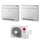 LG CONSOLE R32 Climatizzatore console da pavimento dual split inverter bianco | unità esterna 4.7 kW unità interne 9000+12000 BTU MU2R17.U13+UQ[09|12]F.NA0