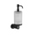 Gessi EMPORIO ACCESSORI porta dispenser a parete, con bicchiere in vetro satinato, colore nero finitura opaco 38815#299