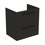Immagine di Ideal Standard soluzione bagno completo, sanitari sospesi, lavabo con mobile 60 cm, doccia rettangolare 100x70, colore nero finitura opaco, rubinetteria colore nero finitura opaco SING8